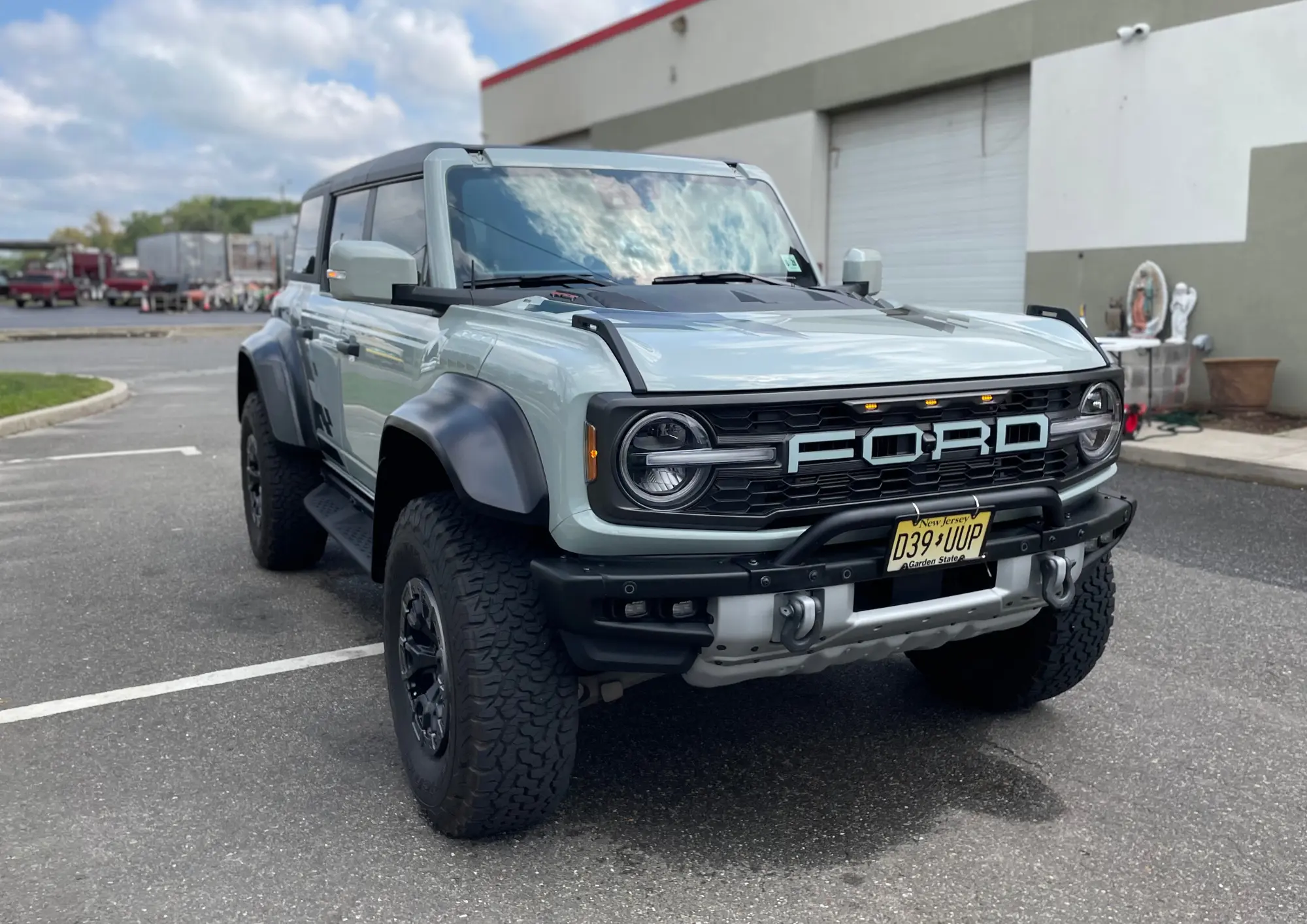 Blue Ford Bronco — Exterior Detail