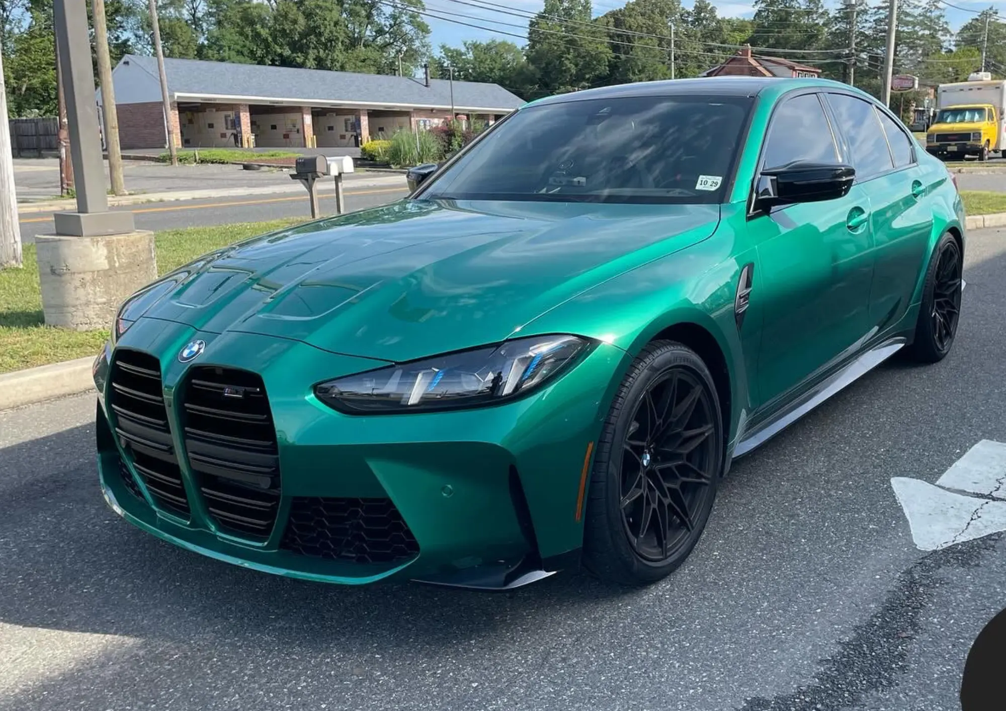 Green BMW — Exterior Detail