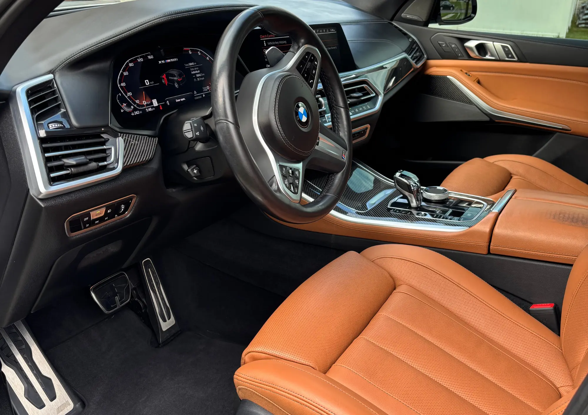 Orange BMW — Interior Detail